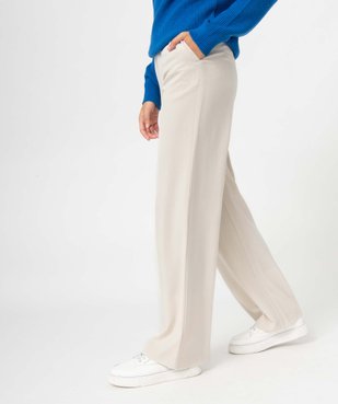 Pantalon femme en toile coupe large vue1 - GEMO(FEMME PAP) - GEMO
