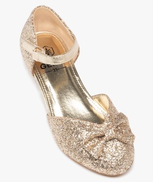 Babies fille à talon dessus pailleté avec nœud décoratif vue5 - GEMO (ENFANT) - GEMO