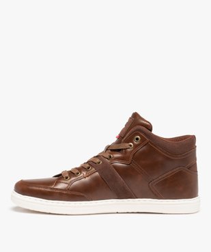 Baskets homme semi-montantes unies à lacets – Lee Cooper vue3 - LEE COOPER - GEMO
