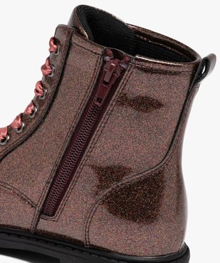 Boots fille mid-cut à paillettes du 31 au 36 vue6 - GEMO (ENFANT) - GEMO