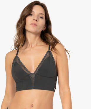 Bustier femme bi-matières - LuluCastagnette vue1 - LULUCASTAGNETTE - GEMO