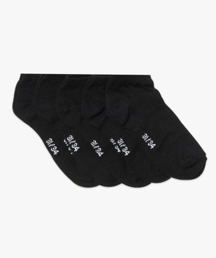 Chaussettes garçon ultra-courtes unies (lot de 5 paires) vue1 - GEMO 4G GARCON - GEMO