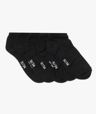Chaussettes garçon ultra-courtes unies (lot de 5 paires) vue1 - GEMO (ENFANT) - GEMO