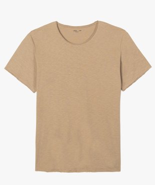 Tee-shirt homme grande taille à manches courtes et col roulotté vue4 - GEMO (HOMME) - GEMO