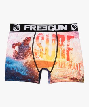 Boxer homme à motif surf et couleurs coucher de soleil - Freegun vue1 - FREEGUN - GEMO