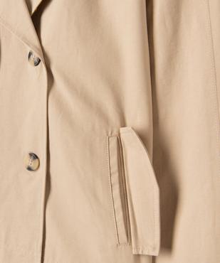 Veste large esprit trench fille vue3 - GEMO (JUNIOR) - GEMO