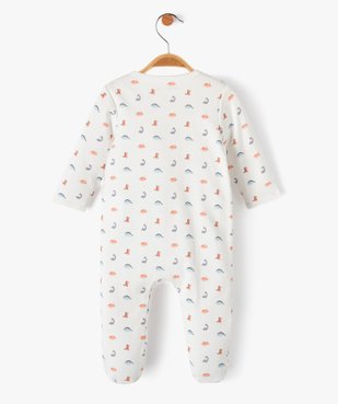Pyjama bébé en jersey ouverture devant motif dinosaures vue3 - GEMO(BB COUCHE) - GEMO