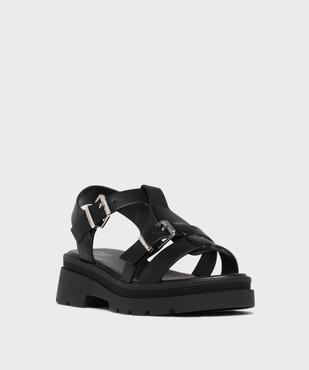 Sandales à brides sur semelle crantée femme - 5 Miles vue2 - 5 MILES - GEMO