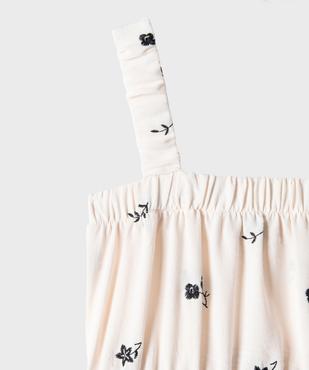 Robe à bretelles à motifs brodés fille vue2 - GEMO (ENFANT) - GEMO