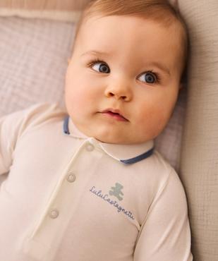 Body à manches longues avec col polo bébé garçon - LuluCastagnette vue1 - LULU CASTAGNETTE GEMO FOR GOOD - GEMO