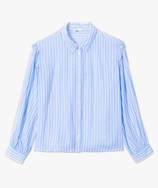 Chemise femme en crêpe avec empiècements froncés aux épaules vue4 - GEMO(FEMME PAP) - GEMO