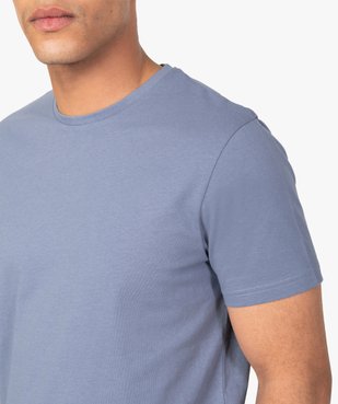 Tee-shirt homme à manches courtes uni vue2 - GEMO C4G HOMME - GEMO