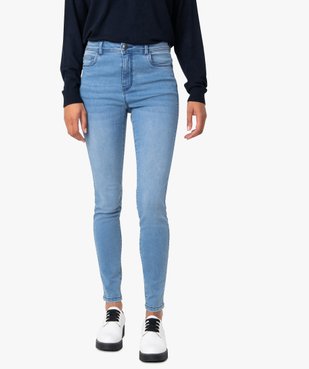 Jean femme skinny taille haute super stretch vue1 - GEMO(FEMME PAP) - GEMO