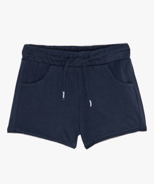 Short bébé fille en maille extensible avec taille élastiquée vue1 - GEMO(BEBE DEBT) - GEMO