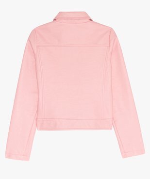 Blouson fille biker vue2 - GEMO (JUNIOR) - GEMO