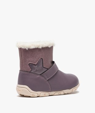 Boots bébé fille zippées fourrées sherpa – Geox vue4 - GEOX - GEMO