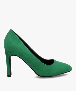 Escarpins femme à talon fin et dessus en suédine unie vue1 - GEMO(URBAIN) - GEMO