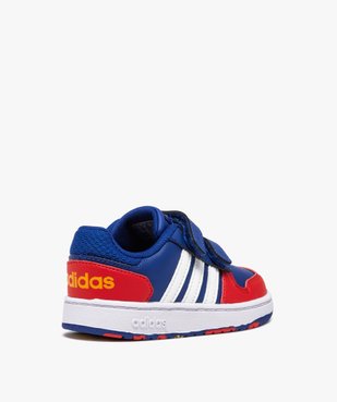 Baskets garçon multicolores à scratch – Adidas Hoops 2.0 vue4 - ADIDAS - GEMO