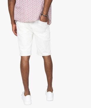 Bermuda homme en toile de coton épaisse coupe jean vue3 - GEMO (HOMME) - GEMO