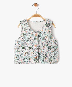 Gilet sans manches matelassé réversible bébé fille - LuluCastagnette vue2 - LULUCASTAGNETTE - GEMO