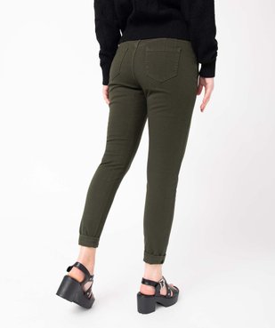 Pantalon femme coupe Skinny taille haute effet push-up vue3 - GEMO 4G FEMME - GEMO