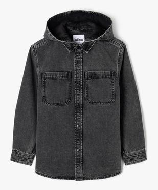 Chemise en jean avec capuche amovible garçon vue1 - GEMO 4G GARCON - GEMO