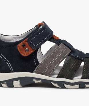 Sandales garçon en cuir bout fermé et fermeture scratch vue6 - Nikesneakers (ENFANT) - Nikesneakers