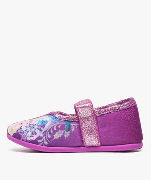Chaussons fille à scratch pailleté - La Reine des Neiges vue3 - REINE DES NEIGE - GEMO