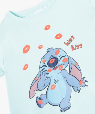 Tee-shirt fille manches courtes Lilo & Stitch - Disney vue2 - DISNEY DTR - GEMO