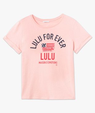 Tee-shirt femme avec inscription - LuluCastagnette vue4 - LULUCASTAGNETTE - GEMO