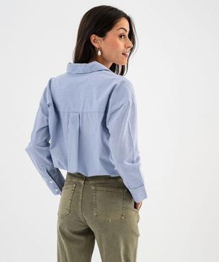 Chemise rayée en coton femme - LuluCastagnette vue4 - LULUCASTAGNETTE - GEMO