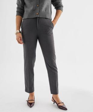 Pantalon de costume coupe slim femme vue1 - GEMO(FEMME PAP) - GEMO