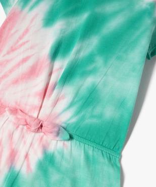 Combishort en coton effet tie and dye fille vue3 - GEMO (ENFANT) - GEMO
