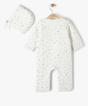 Ensemble bébé 2 pièces : combinaison et bonnet imprimés - LuluCastagnette vue5 - LULUCASTAGNETTE - GEMO