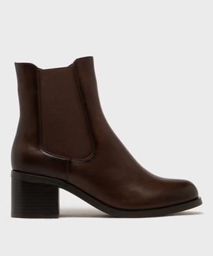 Boots Chelsea zippées à talon haut femme - Valentina Baldano vue1 - VALENTINA BALDA - GEMO