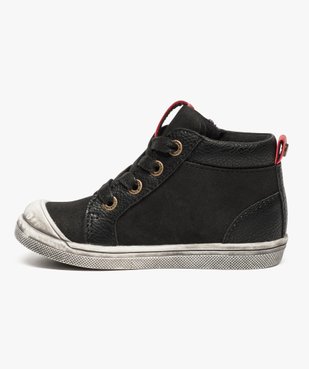 Bottines bébé garçon bimatières - Absorba vue3 - ABSORBA - GEMO