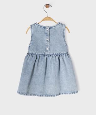 Robe en jean sans manches bébé fille vue3 - GEMO(BEBE DEBT) - GEMO