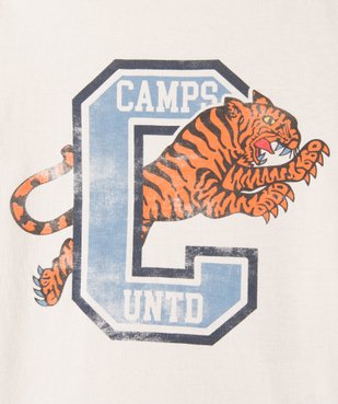  Tee-shirt garçon à manches longues imprimé patiné - Camps United vue2 - CAMPS UNITED - GEMO