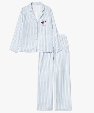 Pyjama à rayures femme - LuluCastagnette vue4 - LULUCASTAGNETTE - GEMO