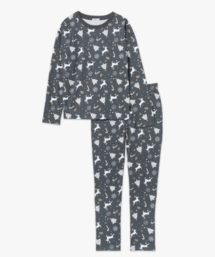 Pyjama femme avec motifs de Noël vue4 - GEMO(HOMWR FEM) - GEMO