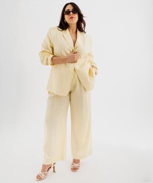 Pantalon large en viscose et lin femme grande taille vue5 - GEMO 4G GT - GEMO