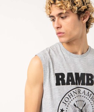 Tee-shirt homme sans manches imprimé - Rambo vue2 - RAMBO - GEMO