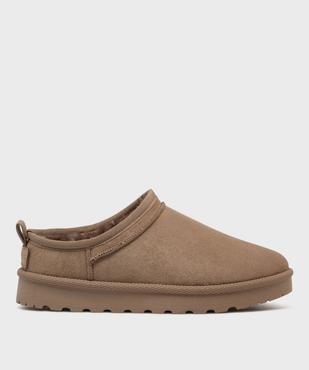 Chaussures slip-on fourrées à semelle crantée femme vue1 - 5 MILES - GEMO