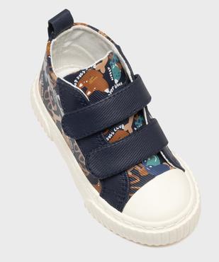 Chaussures montantes à scratch en matière déperlante bébé garçon vue6 - BUGGY - GEMO