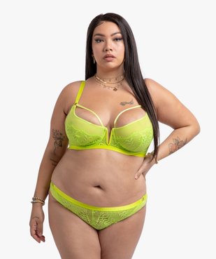 Tanga en dentelle et tulle - Gémo x Lalaa Misaki vue2 - GEMO(HOMWR FEM) - GEMO