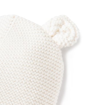 Bonnet bébé de naissance en tricot avec oreilles en relief vue2 - GEMO(BB COUCHE) - GEMO