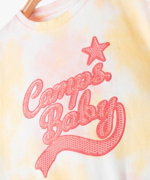Ensemble bébé fille 2 pièces : short + tee-shirt die-and-dye - Camps United vue2 - CAMPS UNITED - GEMO