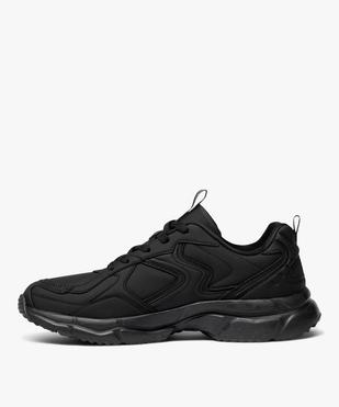Baskets retro running légères unies homme vue3 - 5 MILES - GEMO