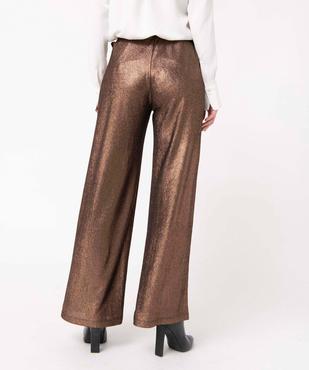 Pantalon femme en maille fluide pailletée vue3 - GEMO(FEMME PAP) - GEMO
