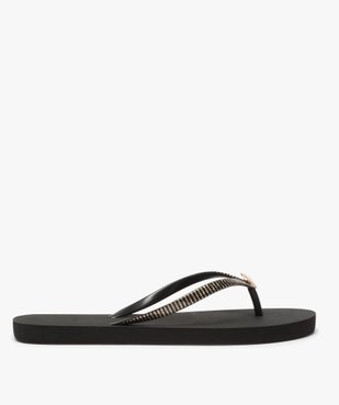 Tongs femme à brides pailletées avec bijou coquillage vue2 - Nikesneakers (PLAGE) - Nikesneakers